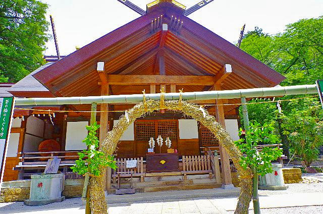 柏 神明社の茅の輪
