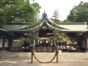 検見川神社の茅の輪