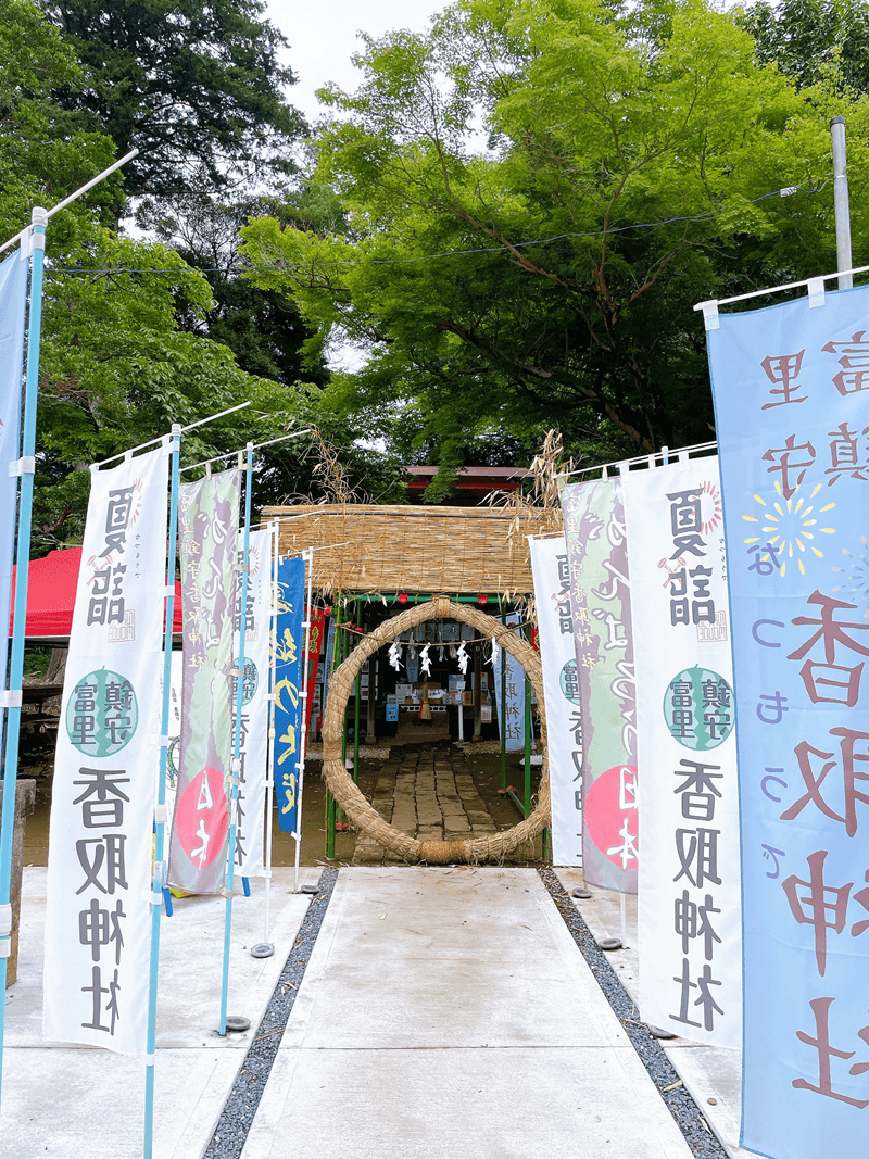 富里市 富里鎮守 香取神社の茅の輪