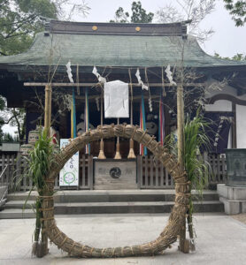 松戸神社　茅の輪