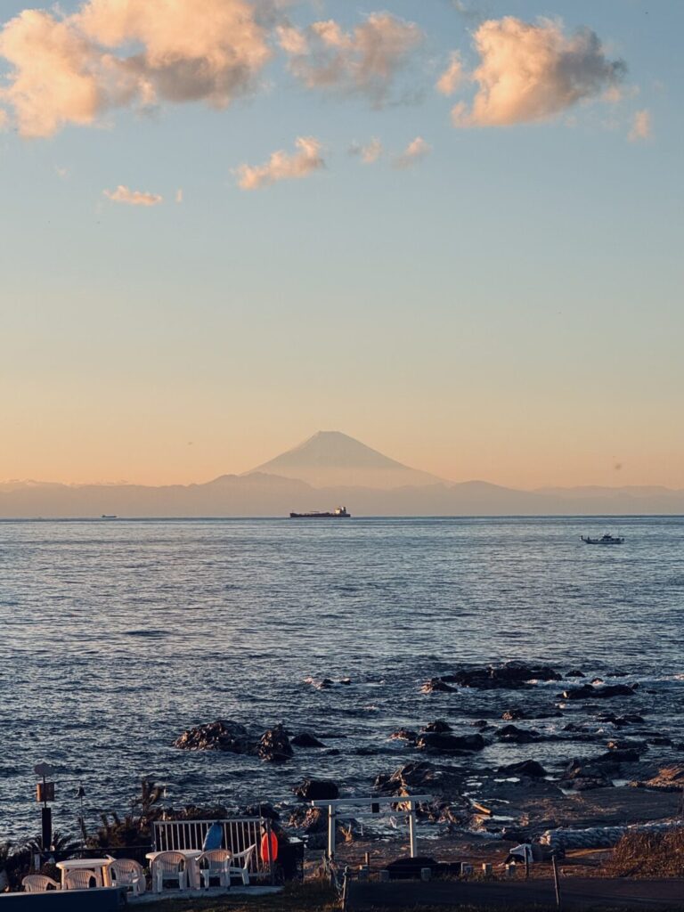 洲崎からの富士山