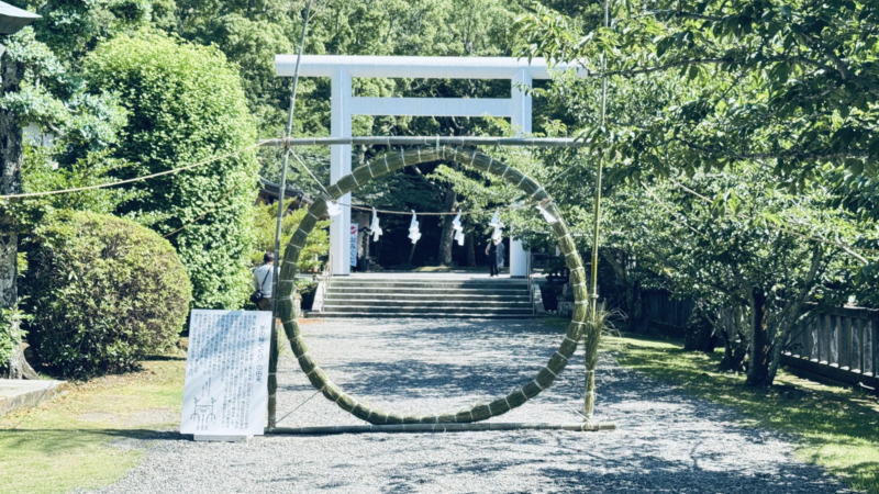 安房神社の茅の輪